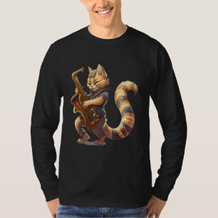 Cat with saxophone 1 T-Shirt
