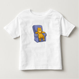 Cat with Sofa Toddler T-Shirt