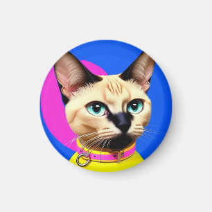 Cat With Striking Eyes Magnet