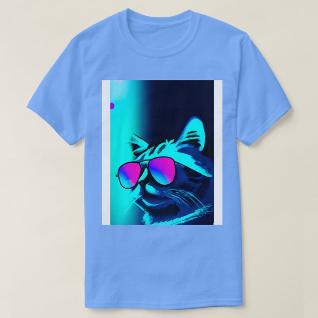 Cat with Sunglasses 5 T-Shirt (Design Front)