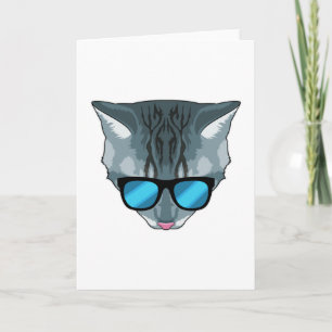 Cat with Sunglasses Card