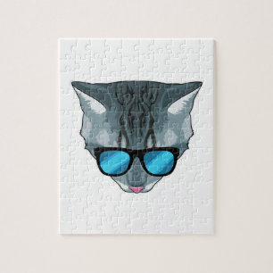Cat with Sunglasses Jigsaw Puzzle