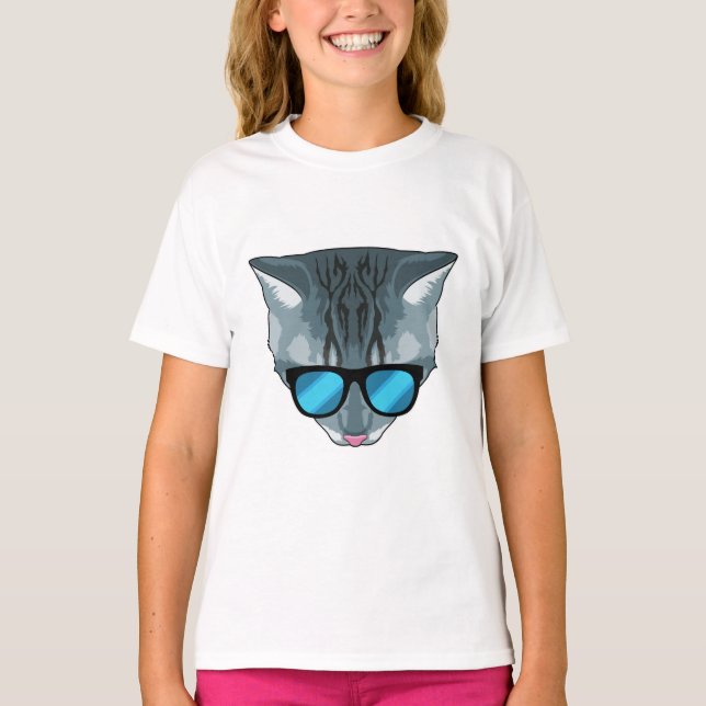 Cat with Sunglasses T-Shirt (Front)