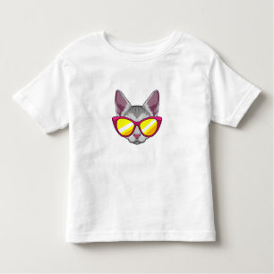 Cat with Sunglasses Toddler T-Shirt