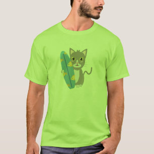 Cat with surfboard T-Shirt