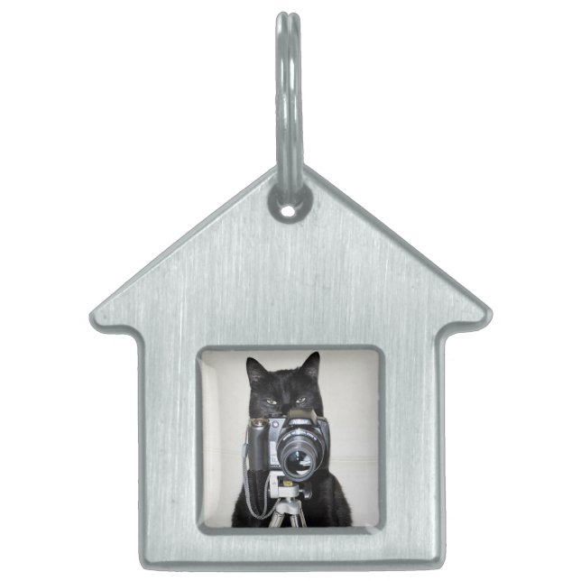 Cat with the camera - Pet Tag (Front)
