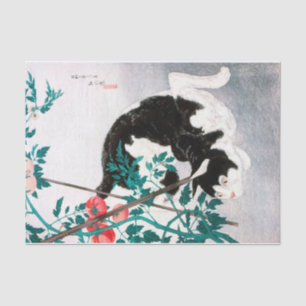 Cat with Tomato Plant (1931) by Hiroaki Takahashi Tissue Paper