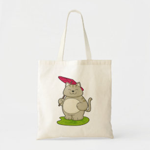 Cat with Umbrella Tote Bag