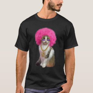 Cat With Wig T-Shirt