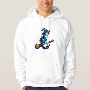 Cat Wizard Halloween Witch Mystical Cat Lovers Hal Hoodie