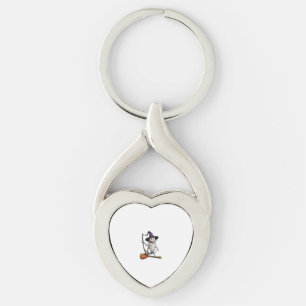 Cat Wizard Halloween Witch Mystical Cat Lovers Key Ring