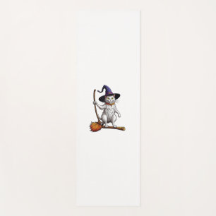Cat Wizard Halloween Witch Mystical Cat Lovers Yoga Mat
