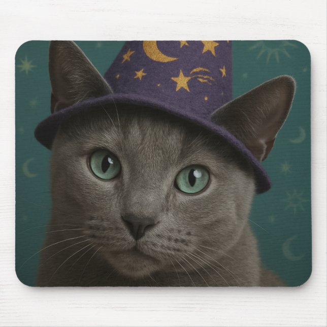 Cat Wizard Mouse Pad (Front)