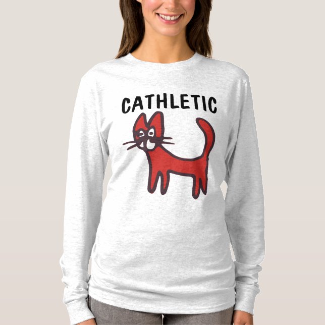 CAT WORKOUT CATHLETIC GYM T-Shirts (Front)