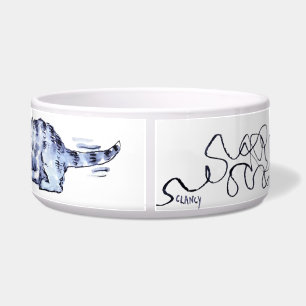Cat Yarn Ceramic Pet Bowl