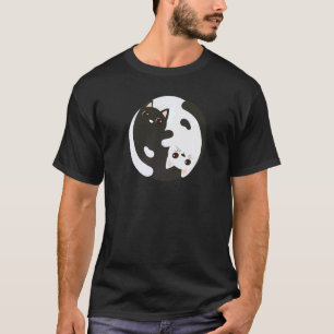 Cat Yin Yang Feng Shui Taoism Zen Buddhism Ying Ya T-Shirt