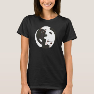 Cat Yin Yang Feng Shui Taoism Zen Buddhism Ying Ya T-Shirt