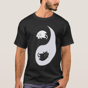 Cat Yin Yang Vibes Feline Yoga Chi Gong Ying T-Shirt