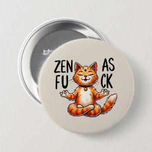Cat Yoga Pose - Zen 7.5 Cm Round Badge