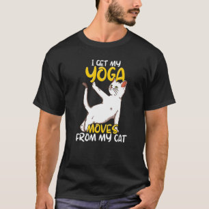 Cat Yoga Quote Zen Meditation Spiritual Namaste T-Shirt