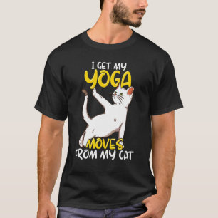 Cat Yoga Quote Zen Meditation Spiritual Namaste T-Shirt