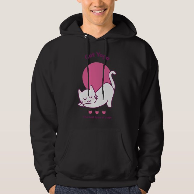 Cat Yoga The Best Type Of Yoga Hoodie (Front)