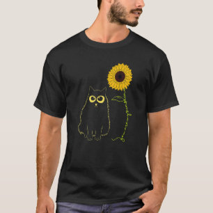 Cat You Are My Only Sunshine Sunflower Cat T-Shirt