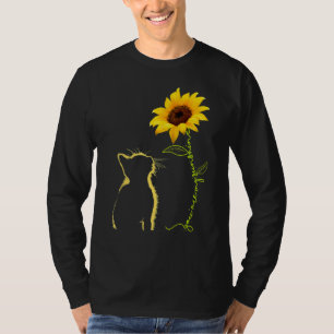 Cat You Are My Sunshine Sunflower Cat Mum Dad T-Shirt