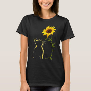 Cat You Are My Sunshine Sunflower Cat Mum Dad T-Shirt