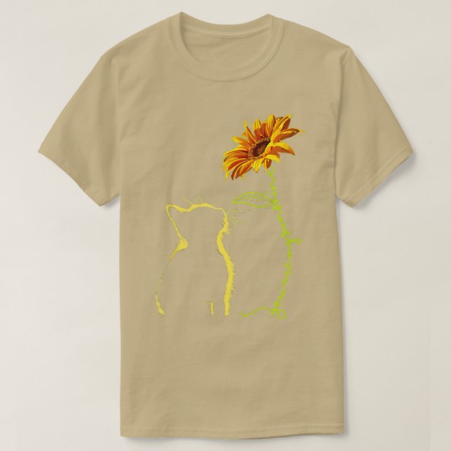 Cat youre my sunshine Sunflower Cat Lovers Gifts  T-Shirt (Design Front)