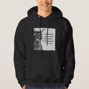 Cat Zen Master Eckhart Tolle Hoodie