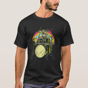 Cat  Zombie Cat Drummer  Drum  Music T-Shirt