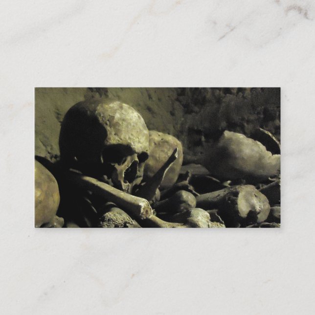 catacomb bones business card (Front)