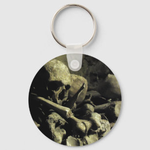 catacomb bones key ring