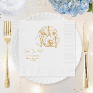 Catahoula Dog Custom Dog Wedding Napkins
