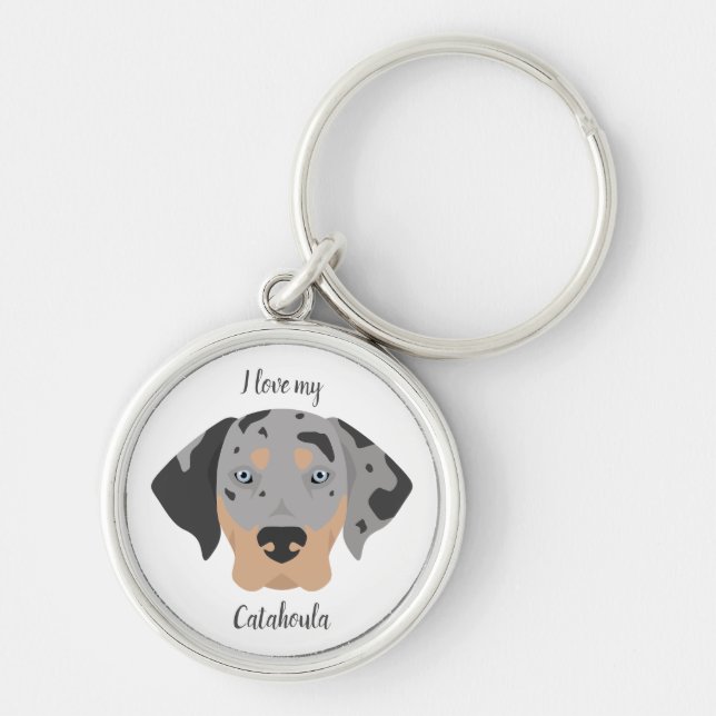 Catahoula Leopard dog Key Ring (Front)