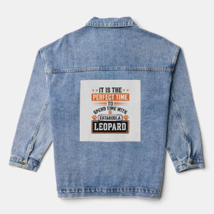 Catahoula Leopard Dog Vintage Time Shirt Design_1 Denim Jacket