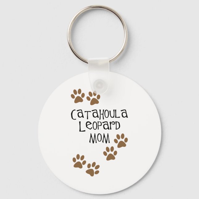 Catahoula Leopard Mom Key Ring (Front)