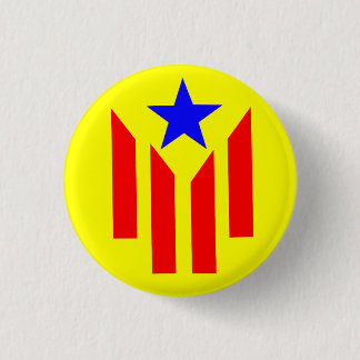 Catalan Estelada flag 3 Cm Round Badge
