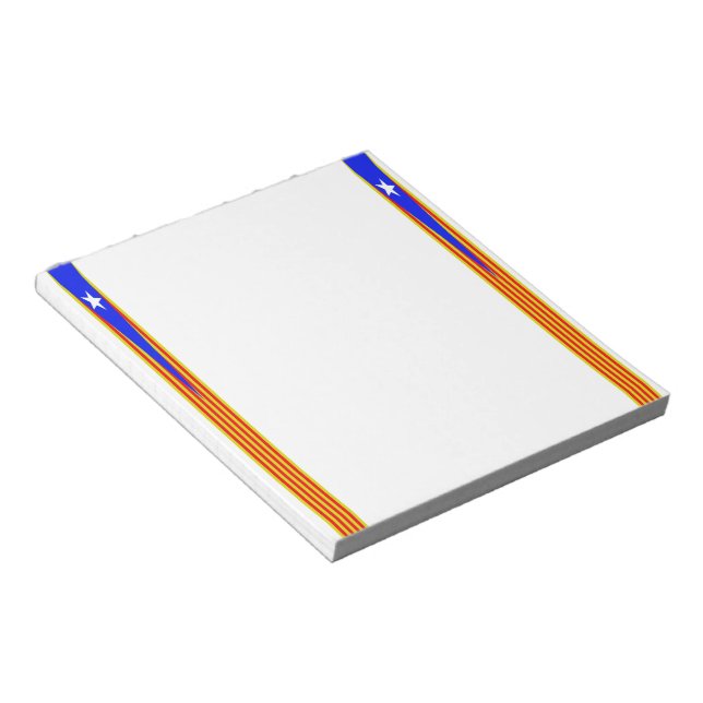 Catalan flag notepad (Angled)