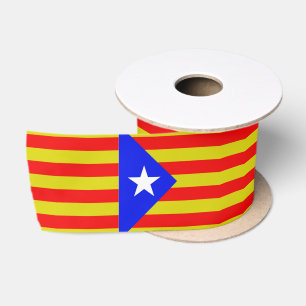 Catalan flag satin ribbon