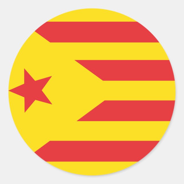 Catalan flag sticker "Serenya" (Front)