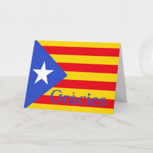 Catalan Flag Thank You Card