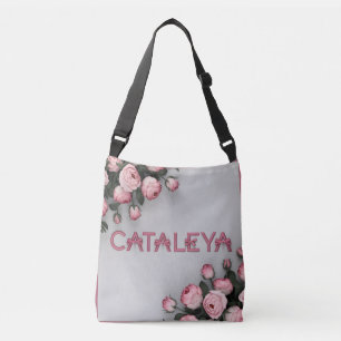 CATALEYA Embroidered Rose Tote Bag