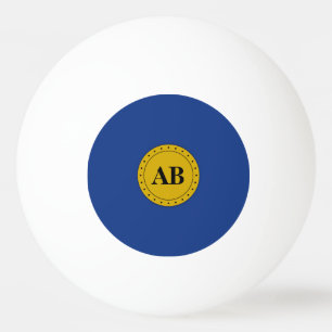 Catalina blue solid colour ping pong ball