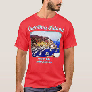 Catalina Island Avalon Bay California beach t  T-Shirt