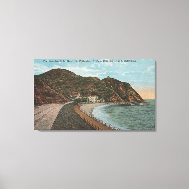 Catalina Island, CA - Hotel St. Catherine Canvas Print (Front)