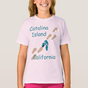 Catalina Island California Flip Flops Girls T T-Shirt