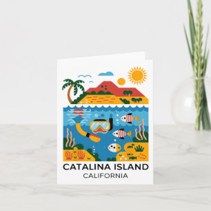 Catalina Island California Hiking  Card