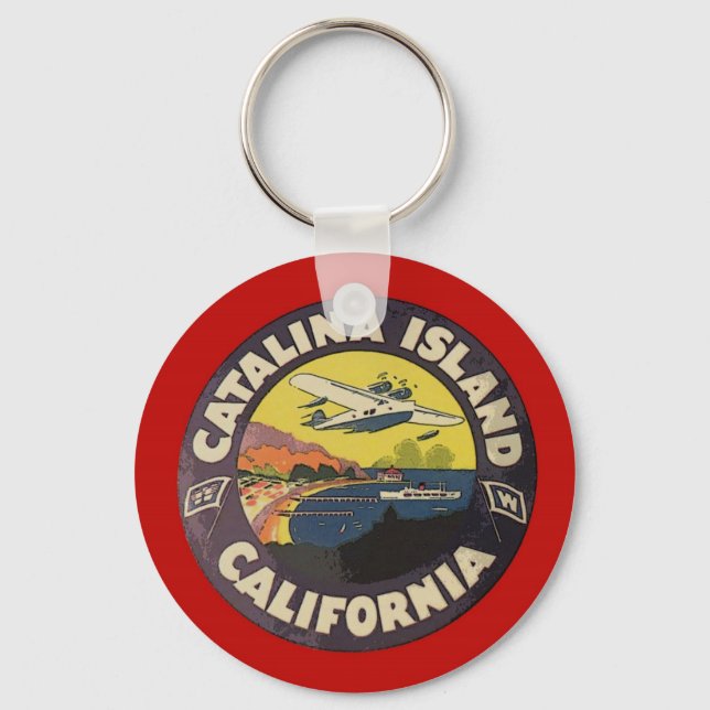 Catalina Island California Key Ring (Front)